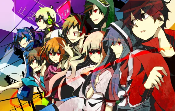 Anime, art, characters, Kagerou Project, The project "hot Fog", Project a Sultry mist