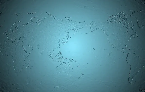 Picture blue, paint, planet, Map