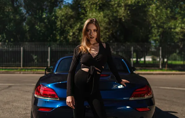Car, girl, sexy, beautiful, model