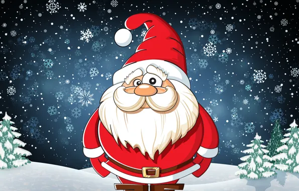 Winter, Look, Snow, Mustache, New Year, Christmas, Costume, Snowflakes