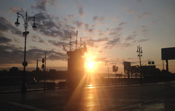 Dawn, Peter, Saint Petersburg, monument, Leningrad, Petersburg