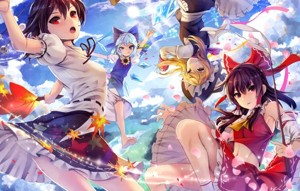 Kawaii, girl, anime, pretty, Touhou, sugoi, bishojo, seifuku