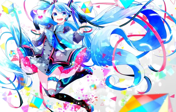 Picture girl, anime, art, vocaloid, hatsune miku, Vocaloid, Hatsune Miku