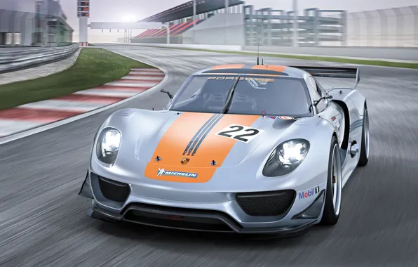 Picture car, Concept, Porsche, Porsche, 918, speed, RSR, track