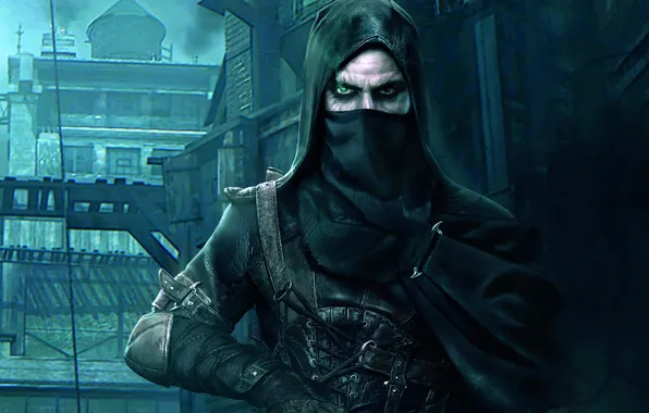 Eyes, look, home, hood, thief, Eidos Interactive, 2014, Thief