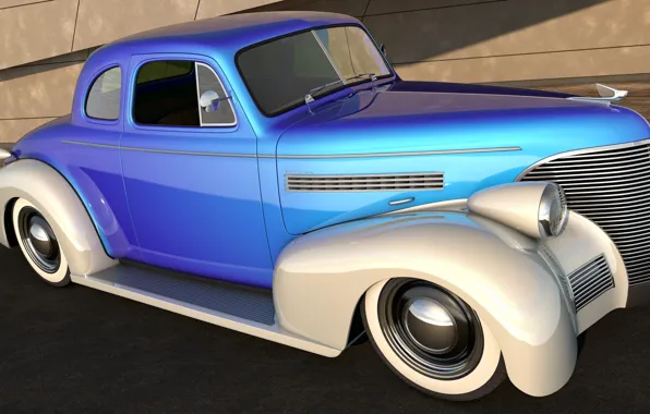 Picture auto, retro, car, 3D Graphics