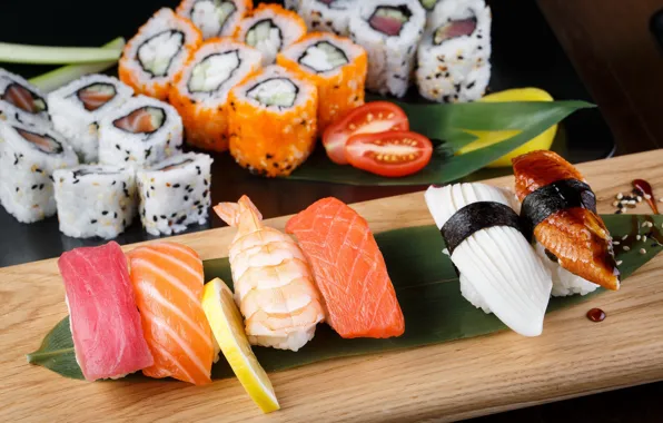 Fish, figure, rolls, sashimi