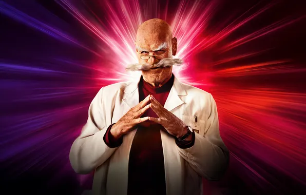 Mustache, look, pose, villain, Jim Carrey, Jim Carrey, Sonic the Hedgehog 3, Sonic 3 in …