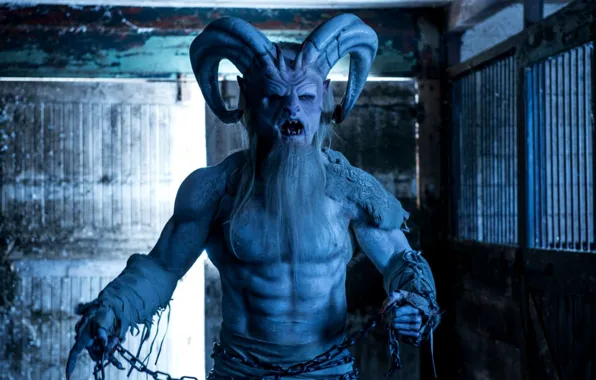 Christmas, The demon, Horns, Christmas, Devil, Demon, Horns, Krampus