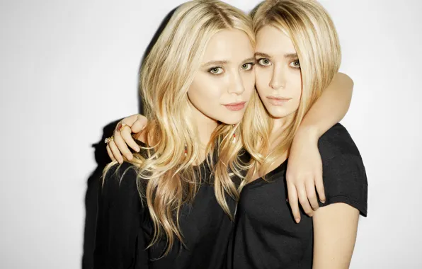 Look, pose, two, sisters, hair, actress, look, singer