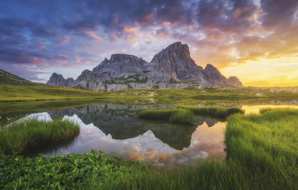 Picture landscape, mountains, nature, lake, reflection