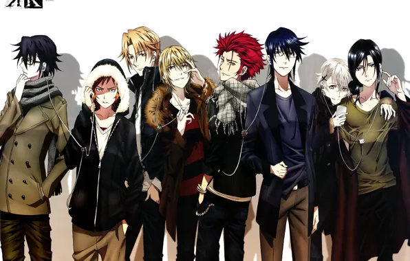 Group, guys, characters, project key