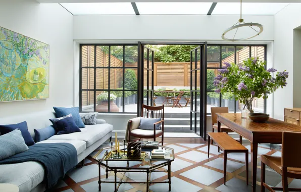 Picture New York Townhouse, terrace, interior, living room