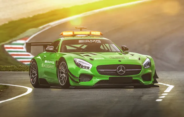 Picture green, mercedes, tuning, amg, safety car, hugo silva