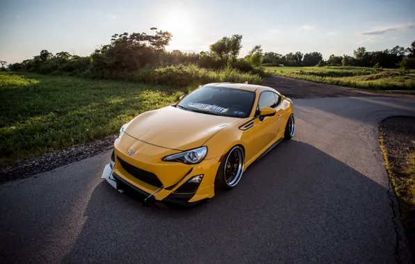 Picture road, yellow, scion, fr-s