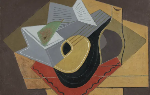 Picture cubism, 1926, Juan Gris, Black mandolin
