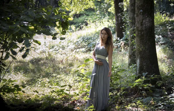 Picture summer, look, nature, face, model, dress, Saula