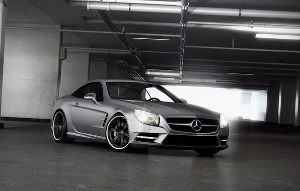 Picture light, lights, tuning, Mercedes-Benz, garage, Roadster, Mercedes, tuning