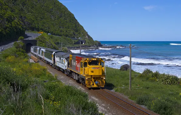 Car, wallpaper, train