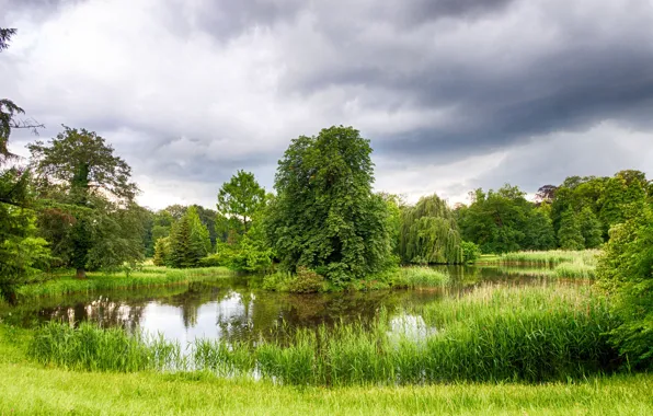 Pond, Park, Germany, Germany, Fläming, Wiesenburg