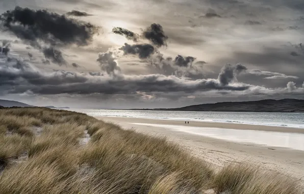 Picture sea, beach, shore, Scotland, Luckentyre Beach