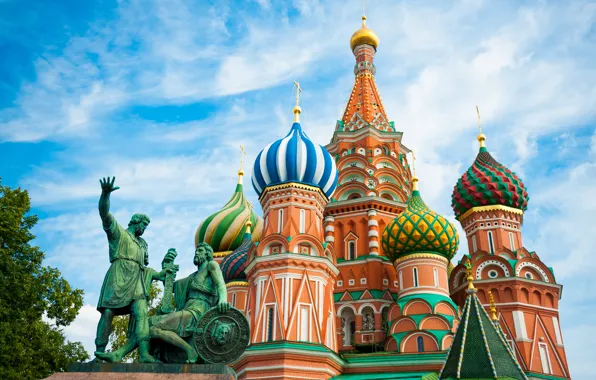 Picture city, Moscow, The Kremlin, St. Basil's Cathedral, Russia, Russia, Moscow, Kremlin