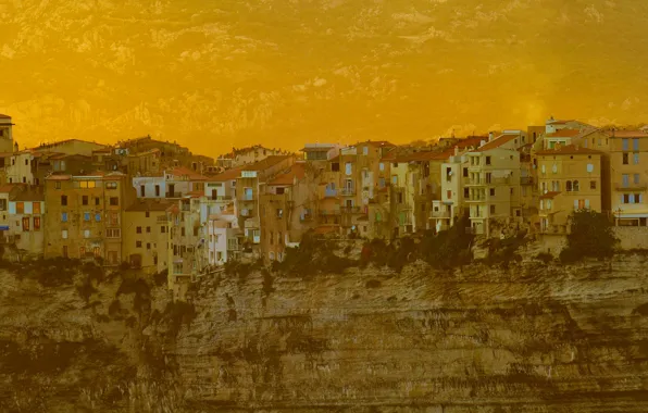 Rock, France, home, Corsica, Bonifacio