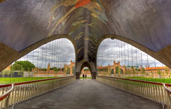 Spain, Madrid, cultural center, Bridge of the Slaughterhouse