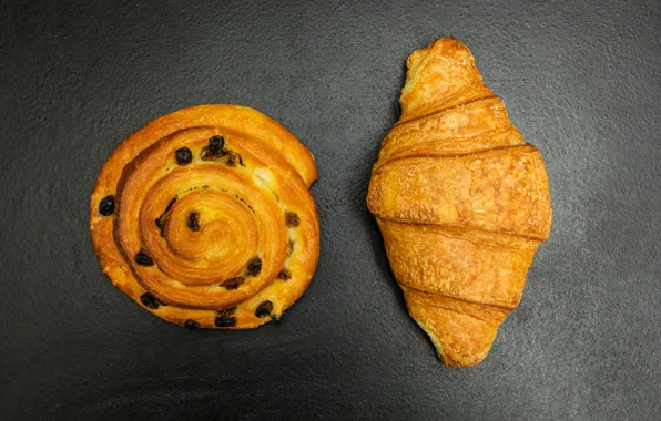 Cakes, bun, croissants, growing