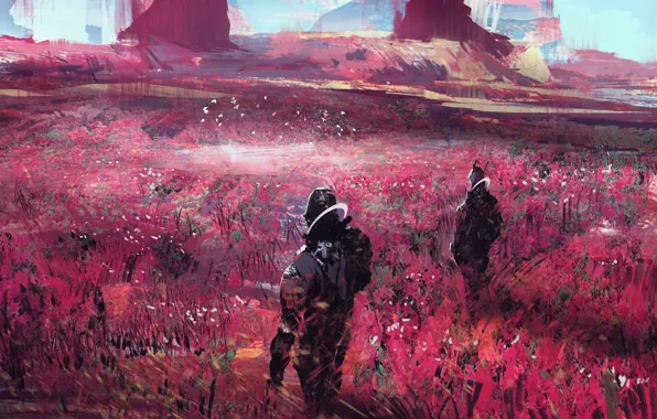 Color, Field, Art, Fiction, Illustration, Characters, Science Fiction, After Death