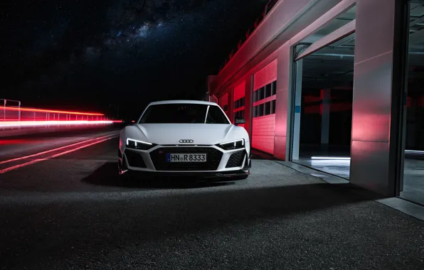 Audi, front view, R8, Audi R8 Coupe V10 GT RWD