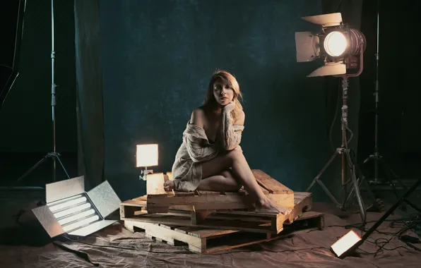 Picture posing, lighting, Studio, pallets, Authors