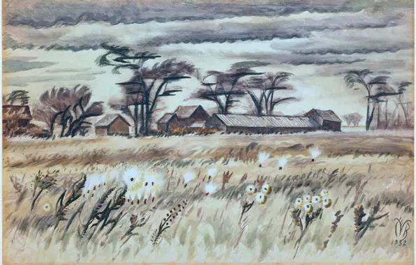 Picture 1932, Charles Ephraim Burchfield, December Fields