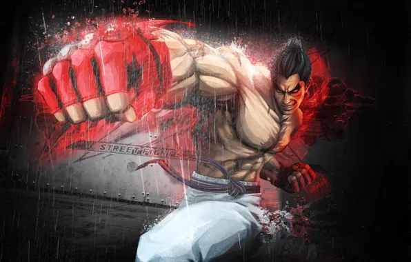 Picture fist, Kazuya Mishima, Street Fighter x Tekken