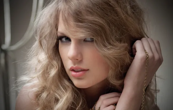 Picture look, face, blonde, singer, Taylor Swift