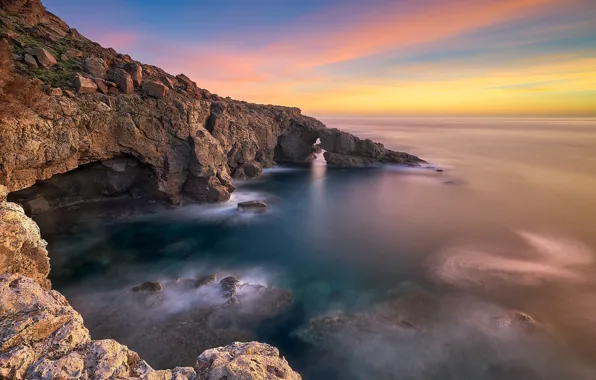 Water, landscape, nature, rocks, coast, beauty