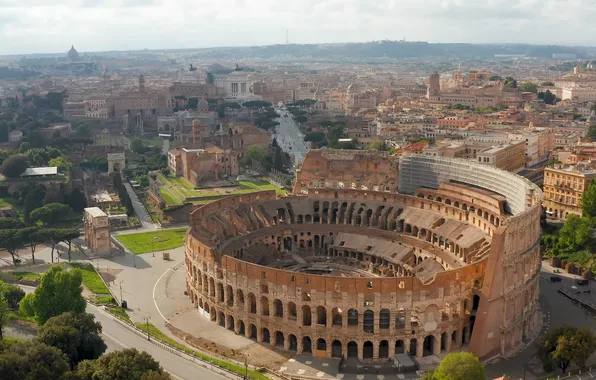Italy, architecture, Roma, colosseum