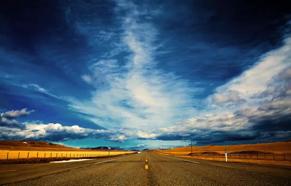 Road, the sky, dal