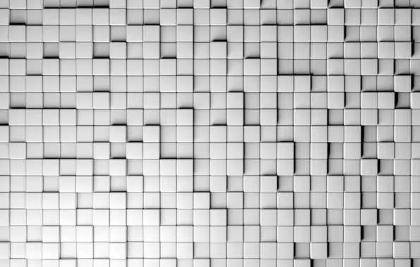 Wall, texture, squares, render, hq Wallpapers