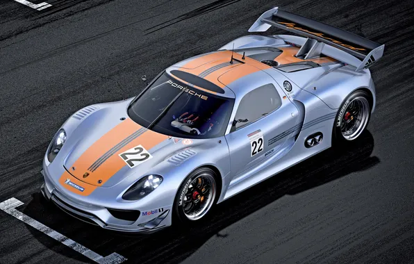 Picture Concept, Porsche, supercar, car, 918, RSR, racing