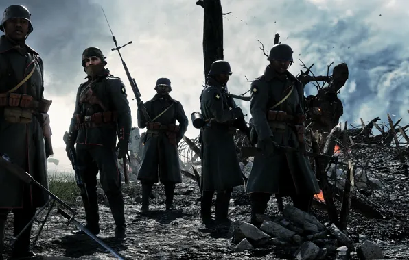 Picture war, the game, soldiers, Electronic Arts, Battlefield 1