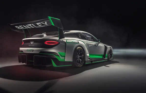 Bentley, Continental, racing car, rear view, GT3, 2018