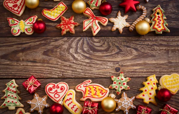 Board, cookies, Christmas, New year, figures, cookies, molds, cooking
