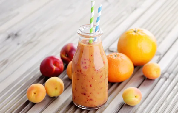 Orange, tube, drink, fruit, apricot, peach, Mandarin, bottle