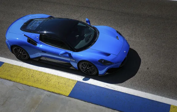 Blue, race, coupe, speed, sports car, maserati, sportcar, coupe