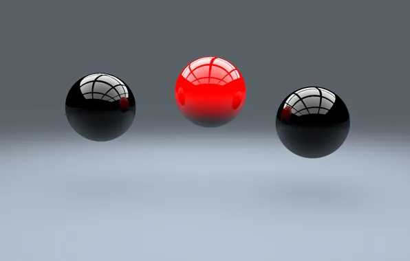 Picture balls, scene, render