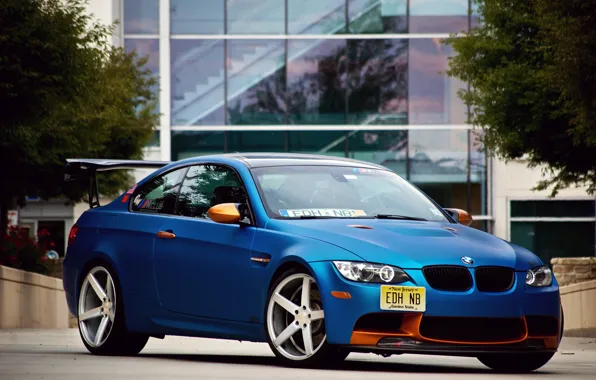 Picture BMW, blue, tuning, E92