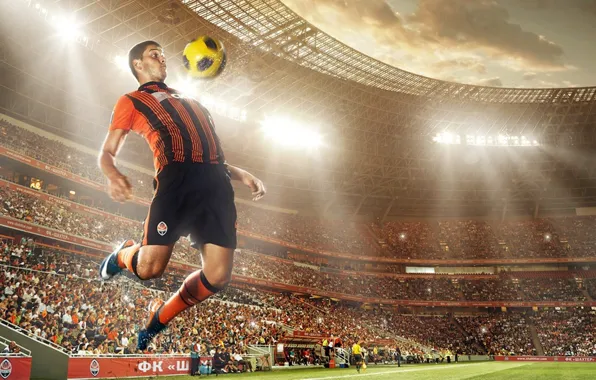 The ball, Jaroslav Rakitskaya, FC Shakhtar Donetsk, Donbass Arena, Player