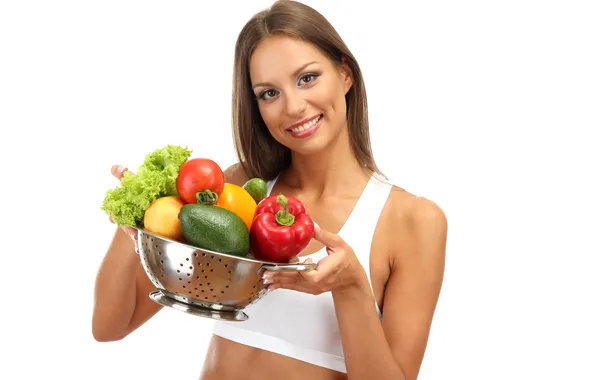 Face, smile, topic, vegetables