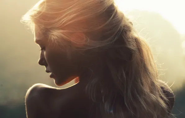 Girl, light, hair, Matilda